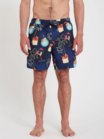 Men's Volcom Novelty Trunk 17" Boardshort - BLUEPRINT
