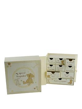Button Corner Keepsake Box With Drawers