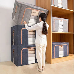 Large Capacity Clothes Storage Box Foldable Dustproof Closet Organizer Oxford Cloth Luggage Blanket Quilt Sorting Bag Lightinthebox