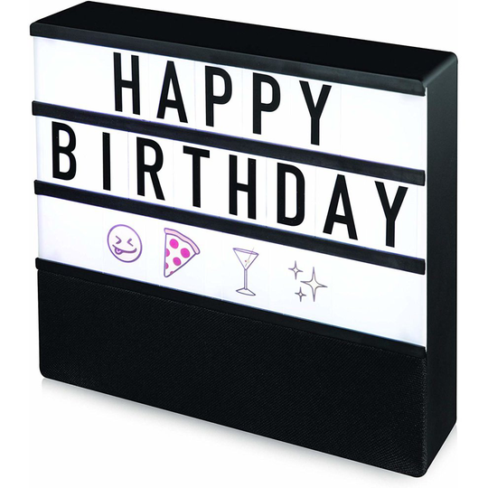 iTek I58053 LED Light Box Message Board & Bluetooth Speaker