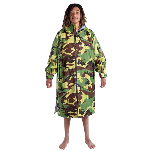 Dryrobe Advance Long Sleeve Drying & Changing Robe - Camouflage/Grey