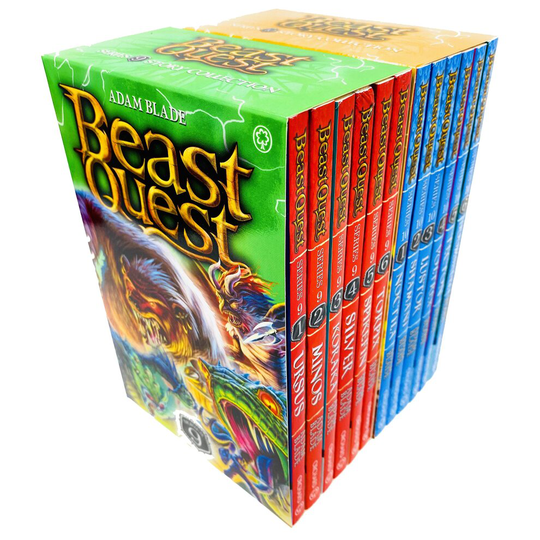 Adam Blade 12 Books Collection Set Beast Quest Series 9 & 10 Box Sets