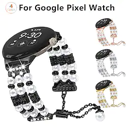 1 PCS Smart Watch Band Compatible with Google Pixel Watch Smartwatch Strap Adjustable Breathable Rugged Metal Band Replacement Wristband Lightinthebox