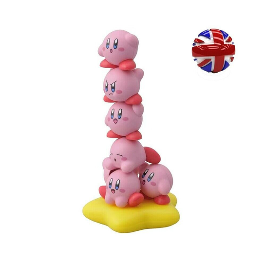 6pcs/1set Star Kirby 's Dream Land Cute Cartoon Action Figure Kids Toy Doll Gift