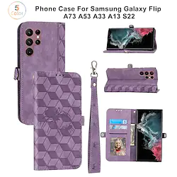 Phone Case For Samsung Galaxy Flip A73 A53 A33 A13 S22 S22 Plus S22 Ultra S21 Ultra Plus A72 A52 A42 Galaxy A22 5G Galaxy A22 4G Magnetic Full Body Protective Four Corners Drop Resistance Solid Lightinthebox