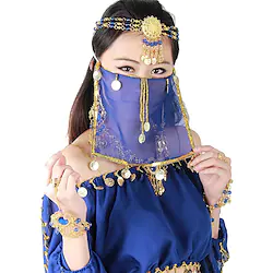 Belly Dance Veil Women's Performance Polyester Sequin Veil Lightinthebox