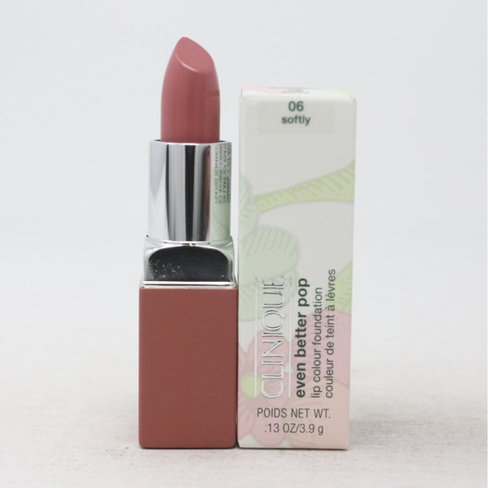 (06 Softly) Clinique Even Better Pop Lip Colour Foundation 0.13oz/3.9g New With Box