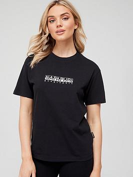 NAPAPIJRI S-Box T-Shirt - Black, Black, Size Xxs, Women
