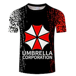 Inspired by Resident Evil Umbrella Corporation T-shirt Cartoon Manga Anime Classic Street Style T-shirt For Men's Women's Unisex Adults' 3D Print 100% Polyester Lightinthebox
