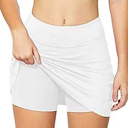 Women's Swimwear Cover Up Swim Shorts Beach Bottom Plus Size Swimsuit 2 in 1 Slim for Big Busts Solid Color Navy Wine White Black Gray Bathing Suits Sports Sporty Basic / New / Padless Lightinthebox