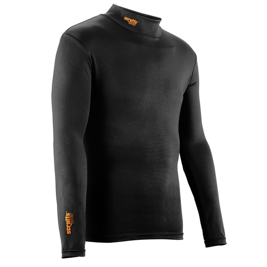 (L) Mens Safety & Workwear Pro Baselayer Top Black
