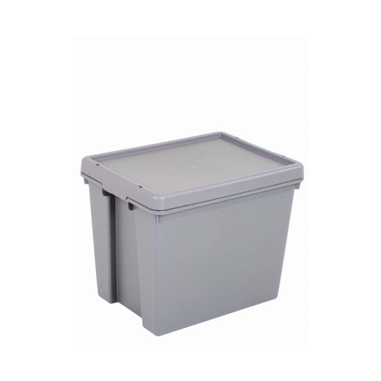 (Set of 3, 24 Litre) VSL BAM HEAVY DUTY PLASTIC STORAGE BOXES - GREY