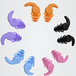 A Pair New Generation Iv Silicone Noise Reduction Earplugs Three Layer Sound Insulation Noise Reduction Swimming Waterproof Student DormitorySensory Earplug Lightinthebox