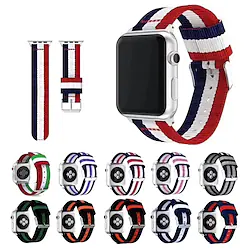 1 pcs Smart Watch Band for Apple iWatch Series 8 7 6 5 4 3 2 1 SE Nylon Smartwatch Strap Soft Breathable Sport Band Classic Buckle Replacement Wristband Lightinthebox