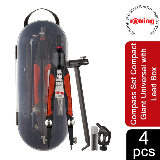 Rotring Compass Set Compact Giant Universal with Lead Box