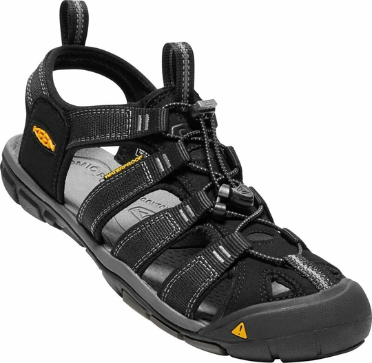 Keen Mens Outdoor Shoes Clearwater CNX Men's Sandals Black/Gargoyle 44