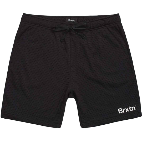 Brixton Gate Elastic Waistband Shorts - Black/White