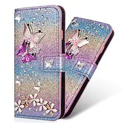 Case For Huawei Y6p Y5p Y7p Wallet Card Holder with Stand Butterfly PU Leather Case For Huawei P smart 2020 P40 lite Honor 9S Nova 6 SE Nova 7i P40 Pro Y7 Prime (2019) Honor 20 lite Mate 20 Lightinthebox