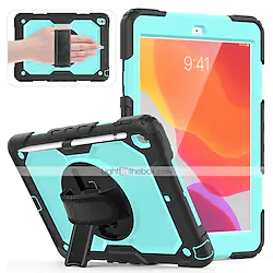 Tablet Case Cover For Apple iPad 10.2'' 9th 8th 7th iPad Pro 12.9'' 5th iPad Pro 4th 12.9'' iPad mini 6th 5th 4th iPad Pro 11'' 3rd 360° Rotation Pencil Holder Handle Solid Colored PC Silicone Lightinthebox