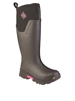 Muck Boots Arctic Ice Tall Agat Wellington Boots - Black/Pink