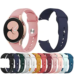 1 pcs Smart Watch Band for Samsung Galaxy Watch 5 40/44MM Watch 5 Pro 45MM Watch 4 Classic 42/46mm Watch 4 40/44mm Silicone Smartwatch Strap Elastic Breathable Sport Band Replacement Wristband Lightinthebox