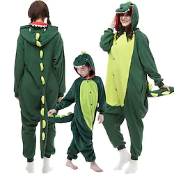 Kid's Adults' Kigurumi Pajamas Dinosaur Patchwork Onesie Pajamas Cosplay For Men and Women Boys and Girls Christmas Animal Sleepwear Cartoon Festival / Holiday Costumes / Machine wash / Hand wash Lightinthebox