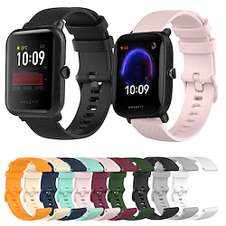 1 pcs Smart Watch Band Compatible with Amazfit Huami Amazfit Stratos 2 Amazfit Pace Amazfit Stratos Smartwatch Strap Waterproof Breathable Sweatproof Sport Band Replacement Wristband Lightinthebox