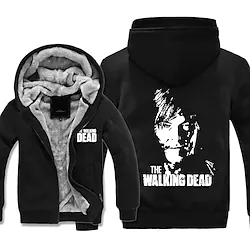 Inspired by The Walking Dead Daryl Dixon Hoodie Anime Outerwear Anime Graphic Outerwear For Men's Women's Unisex Adults' Hot Stamping 100% Polyester Casual Daily Lightinthebox