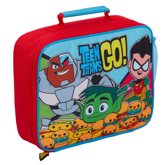 (One Size) Teen Titans Go! Lunch Bag Boys Insulated Lunch Box for Kids School Cooler Bag