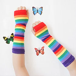 Spicy Girls Punk Gothic Steampunk LGBT Pride Y2K Gloves Arm Sleeves Women's Costume Vintage Cosplay Party / Evening Gloves Masquerade Lightinthebox