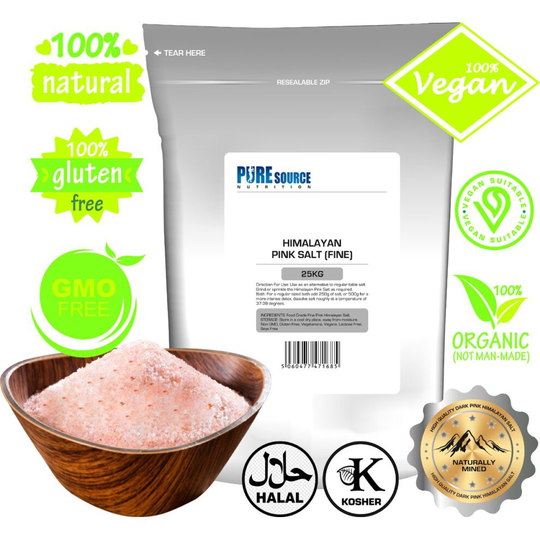 (Fine, 10Kg) Himalayan Pink Salt Fine Food & Bath Salts Natural