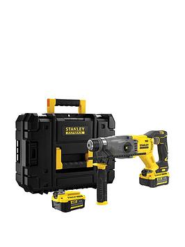 Stanley Fatmax V20 18V Cordless Sds Plus Hammer Drill With Kit Box (Sfmch900M12-Gb)