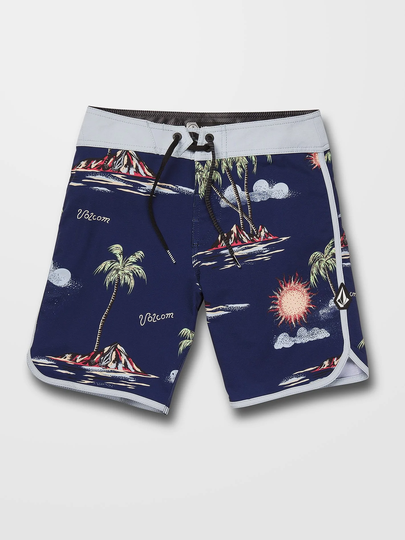 Men's Volcom Isle Hoppa Scallop Boardshort - NIAGARA - (BOYS)