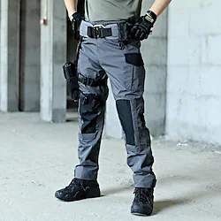 Men's Work Pants Waterproof Hiking Pants Tactical Cargo Pants Military Outdoor Thermal Warm Waterproof Windproof Breathable Pants / Trousers Bottoms CP camouflage Green Hunting Fishing Climbing M L Lightinthebox