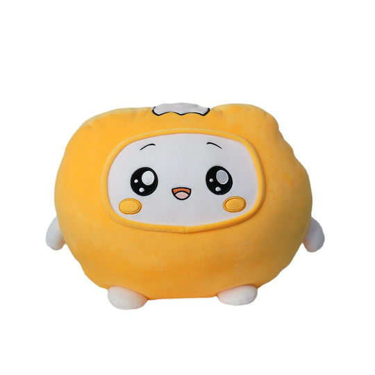 (Box-45*30CM) Lankybox Fat Milk Shark Fox Rock Stuffed Plush Doll Toy Kids Gift