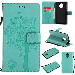 Case For Motorola MOTO G9 Play G9 Plus/ MOTO G8 Power Moto E4 Plus Wallet / Card Holder / Flip Full Body Cases Tree / Flower Hard PU Leather Lightinthebox
