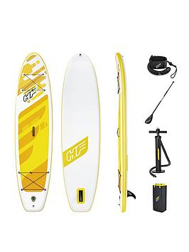 Hydro-Force Aqua Cruise Tech Sup Inflatable Stand-Up Paddleboard Set 10Ft 6