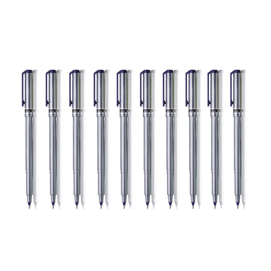 10 Black Fineliner Pens Set Fine Point Pens 0.5mm Fineliners Black Coloured Pens