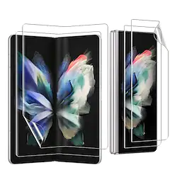 (2 Set) Screen Protector Compatible with Samsung Galaxy Z Fold 3 2021 5G 2 Pack Inner 2 Pack Front Screen Protector HD Clear Anti-Scratch Bubble Free Case Friendly Full Coverage Protective Cover Lightinthebox