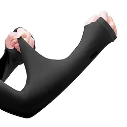 1 Pair Cycling Sleeves Sun Sleeves UV Sun Protection Cooling Arm Sleeves UV Resistant Quick Dry Lightweight Bike White Black Gray Elastane for Men's Women's Adults' Mountain Bike / MTB Road Bike Lightinthebox