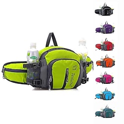 Fanny Pack Running Pack 12 L for Marathon Fishing Running Camping Sports Bag Waterproof Wearable Lightweight with Water Bottle Holder Nylon Men's Women's Running Bag Lightinthebox