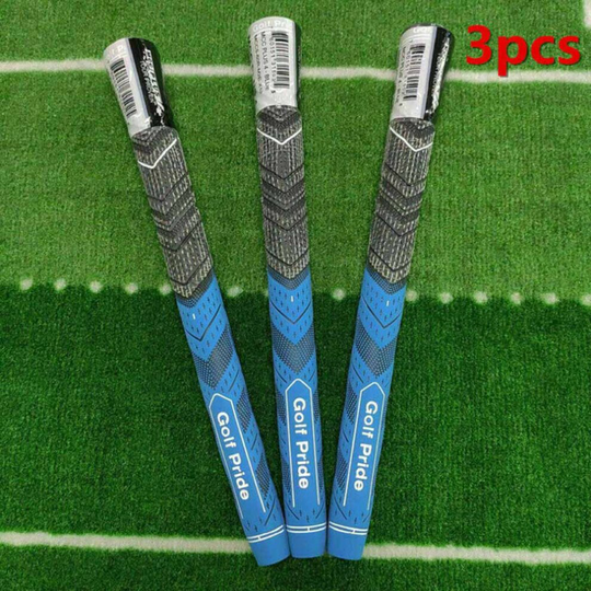 3PCS Golf Grips Pride MCC Plus4 Decade Blue Standard Multi-Compound UK NEW