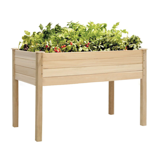 Wooden Garden Trough Planter on Legs Decking Veg Flower Plant Box