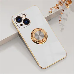 Phone Case For Apple Full Body Case iPhone 14 Pro Max 14 Plus 13 12 11 Pro Max Mini X XR XS Card Holder Ring Holder Dustproof Solid Colored TPU Lightinthebox
