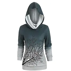 Inspired by Punk Gothic Tree Hoodie Fade Color Anime Hoodie For Men's Women's Unisex Adults' 3D Print 100% Polyester Lightinthebox
