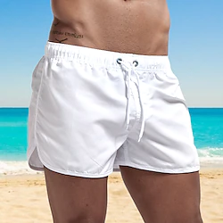 Men's Swim Trunks Swim Shorts Quick Dry Board Shorts Bathing Suit Drawstring Swimming Surfing Beach Water Sports Solid Colored Summer Lightinthebox