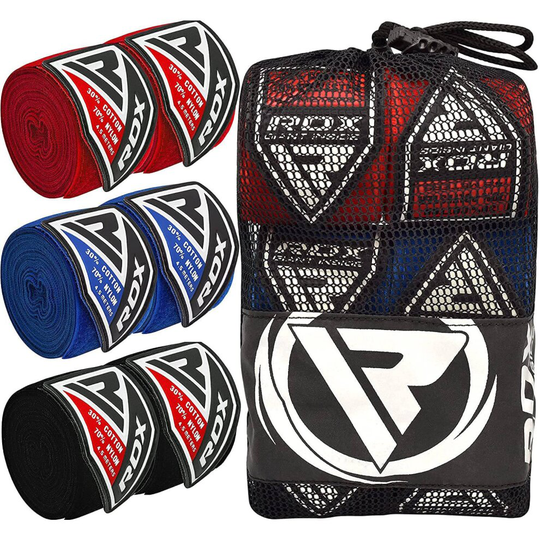 RDX Boxing Hand Wraps, Pack of 3 Pairs Bundle, 4.5 Meter