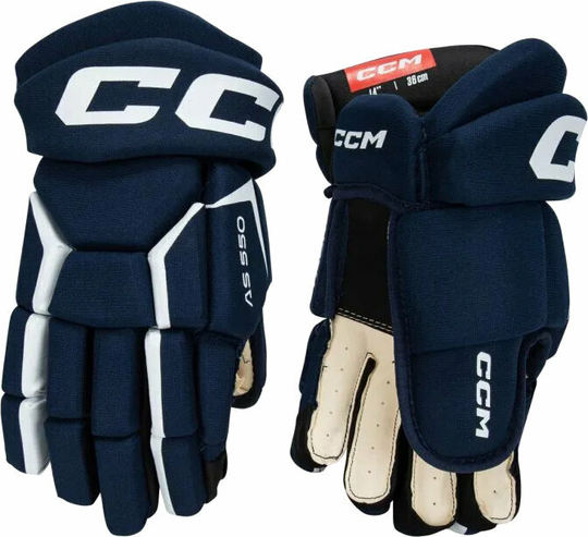 CCM Hockey Gloves Tacks AS 580 SR 13 Navy/White