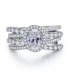 Wedding Ring Wedding Vintage Style Silver S925 Sterling Silver Precious Vintage Simple 1PC Zircon Lightinthebox