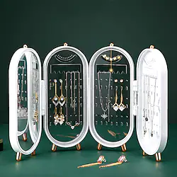 Jewelry Storage Box Earrings Earrings Earrings Necklaces Hand Jewelry Box Household Multifunctional Folding Portable Display Stand Lightinthebox